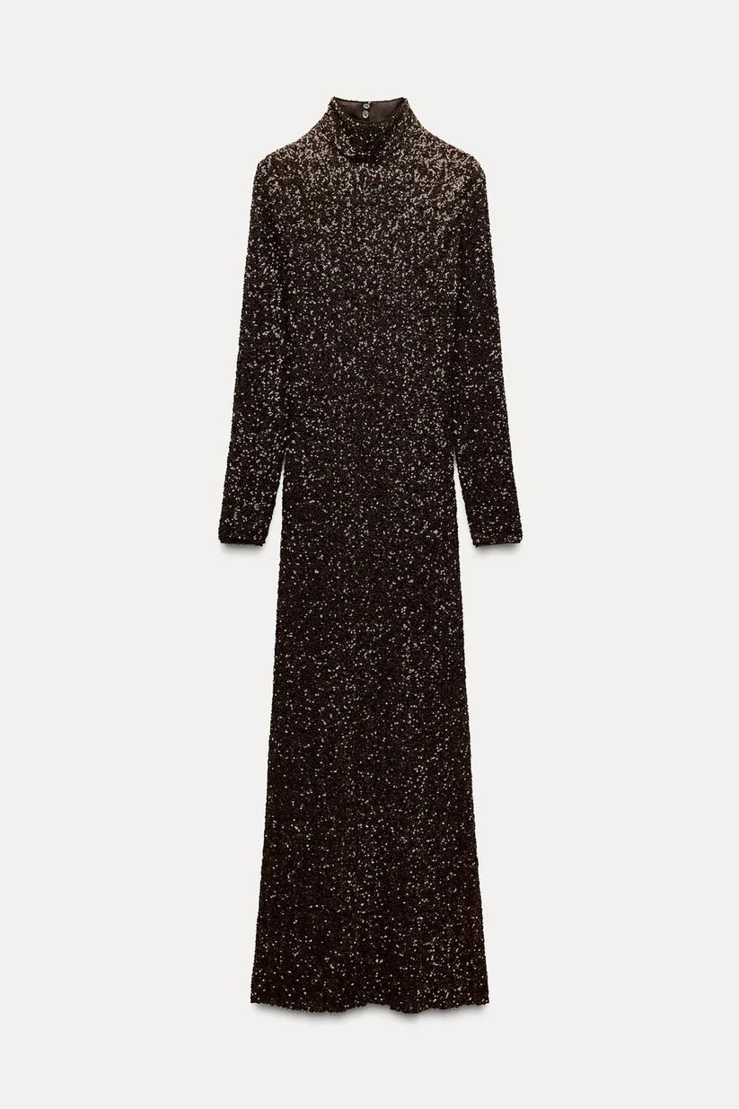 Long Sequinned Dress