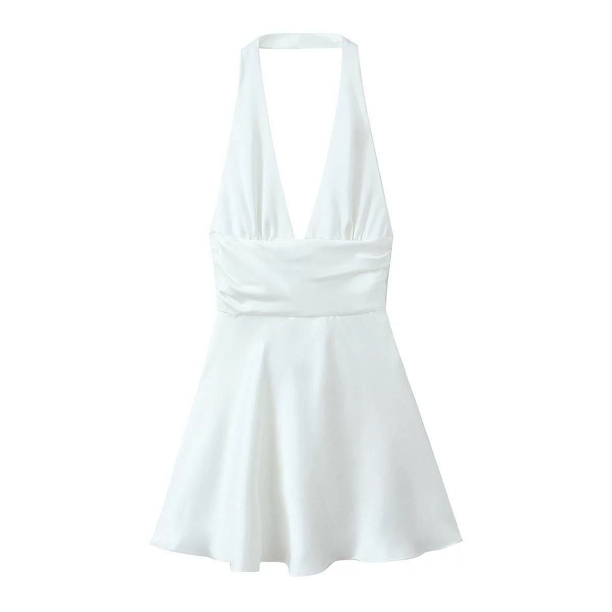 Satin Halter Dress