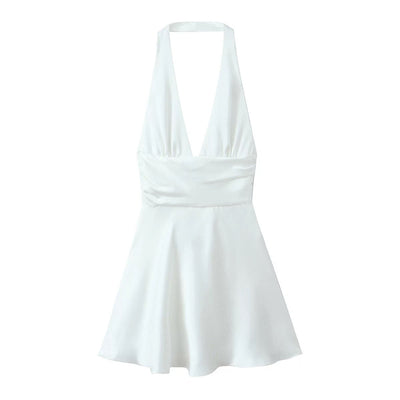 Satin Halter Dress