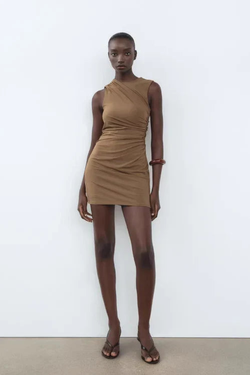 Draped Short Dress