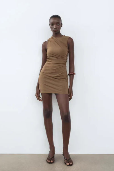 Draped Short Dress