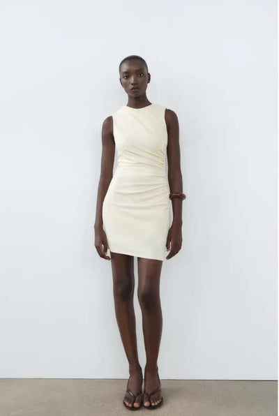 Draped Short Dress